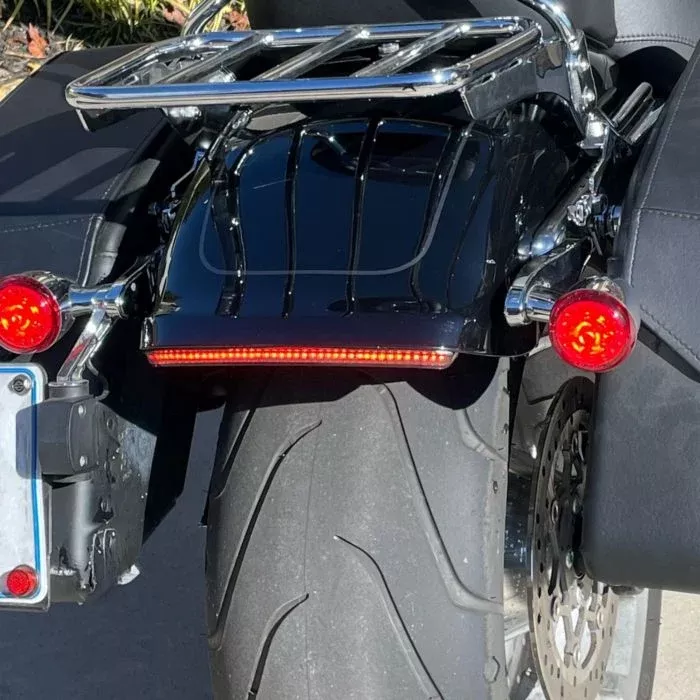 Integrated LED Taillights with Turn Signals, Red, for Harley-Davidson