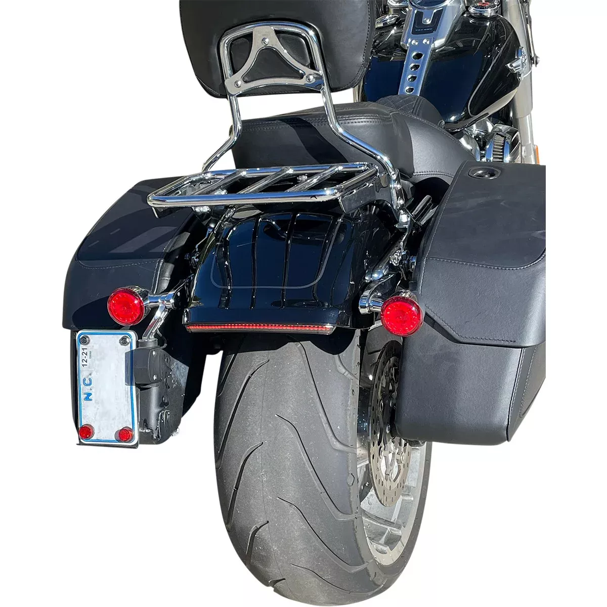 Integrated LED Taillights with Turn Signals, Smoke, for Harley Davidson