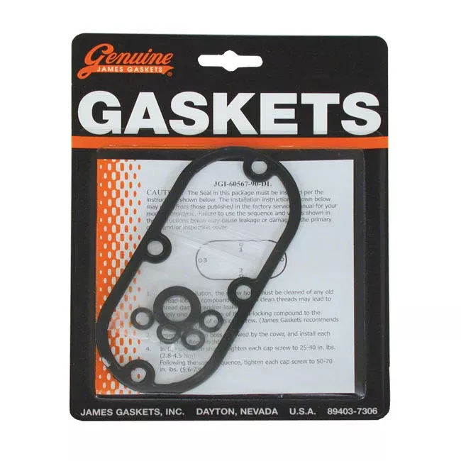 James, Inspection Cover Seal and Gasket Kit. RCM for Harley Davidson 65-06 BT