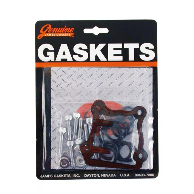 James, Tappet Block and Pushrod Cap Gasket Set. MCR for Harley-Davidson