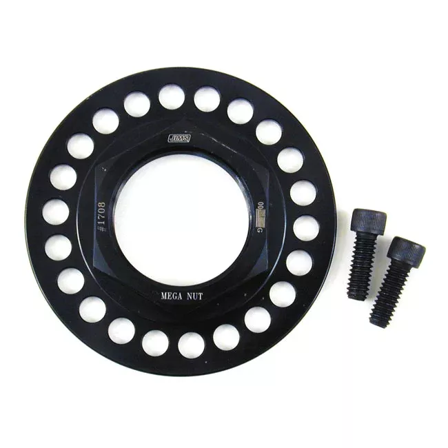 Jims Mega-Nut Drive Pulley Nut for Harley-Davidson