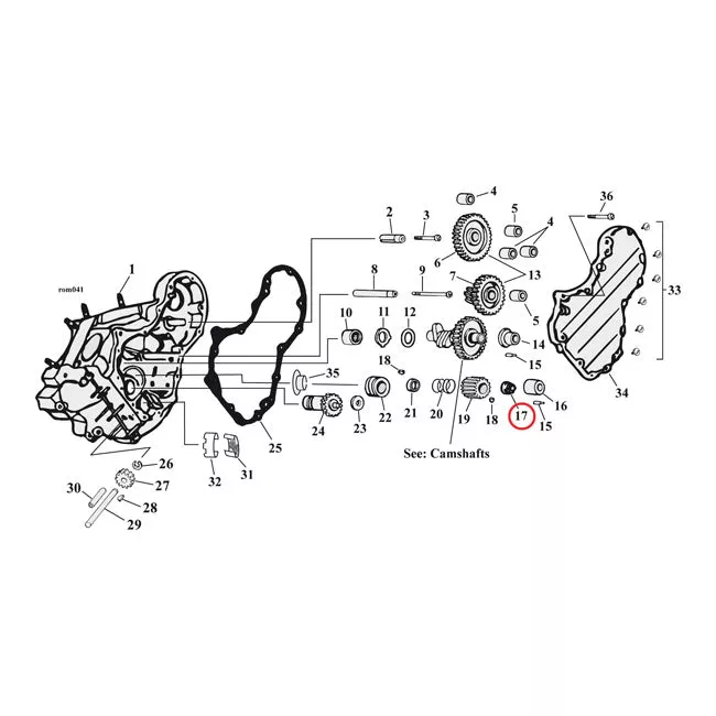 Jims, Nut. Pinion Shaft Gear For Harley Davidson