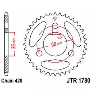 JT SprocketsStandard Steel Motorcycle Sprocket 420 Suzuki