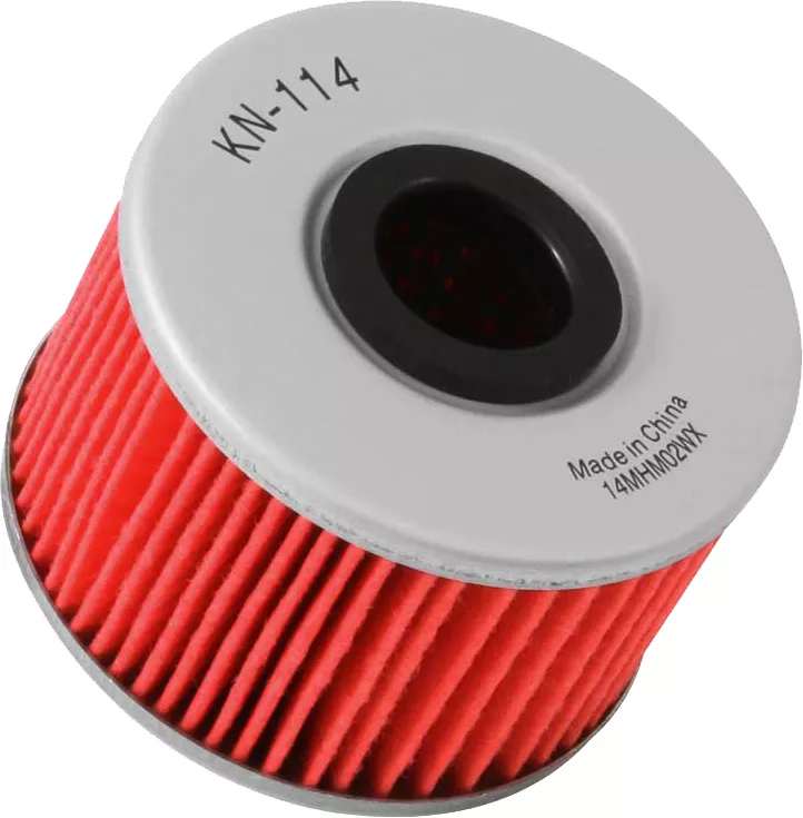 K&N KN-114 High-Flow Synthetic Oil Filter for Racing and Performance Vehicles