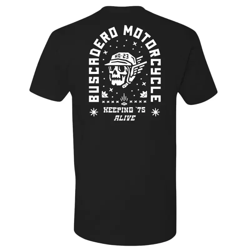 ‘KEEPING 75′ ALIVE’ Black Lightweight Soft Tee