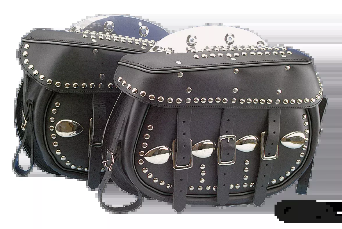 Kingsize Saddlebags (pair) 48upBT B/Welt For Harley-Davidson