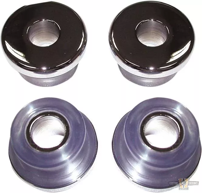 Kit amortiguador de manillar de poliuretano de alta resistencia, cromo claro, para Harley-Davidson