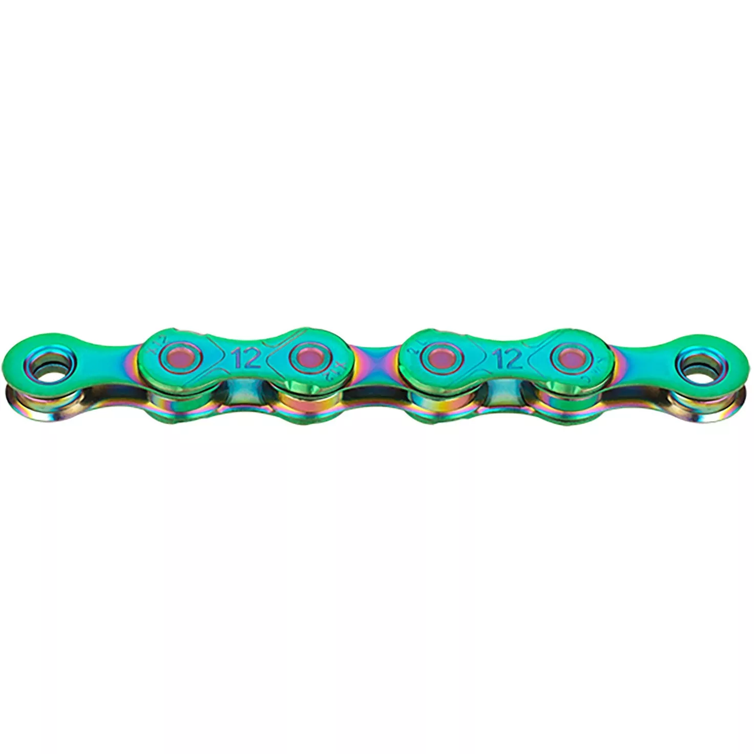 KMC X12 Chain - 12-speed - Aurora Green with Quick Link