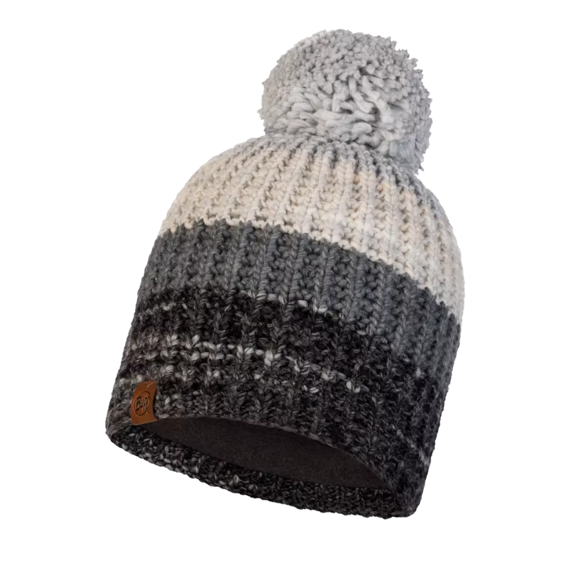 Knitted & Fleece Band Beanie - Alina Grey - Past Season
