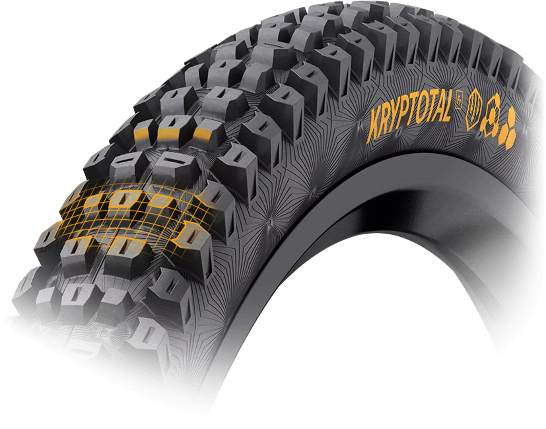 Kryptotal Front Tire - 27.5 x 2.40, Tubeless, Folding, Black, Soft, Enduro Casing, E25