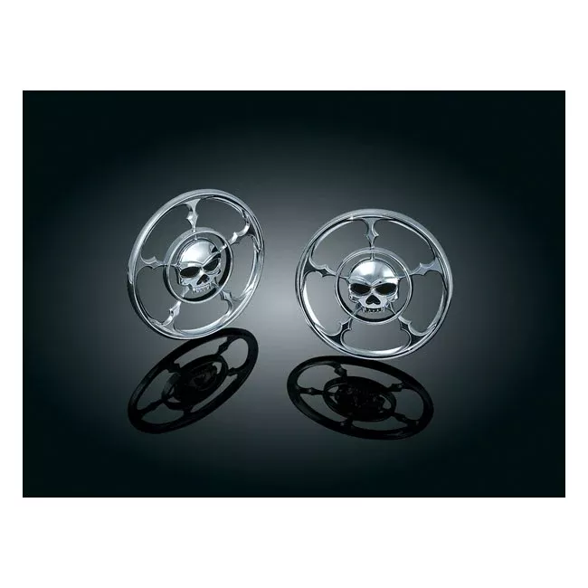 Kuryakyn Zombie Speaker Grills For Harley-Davidson