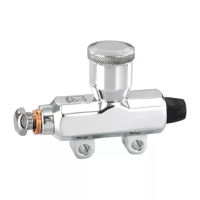 Kustom Tech Mini Rear Brake Master Cylinder Hydraulic Polished Brake Pump