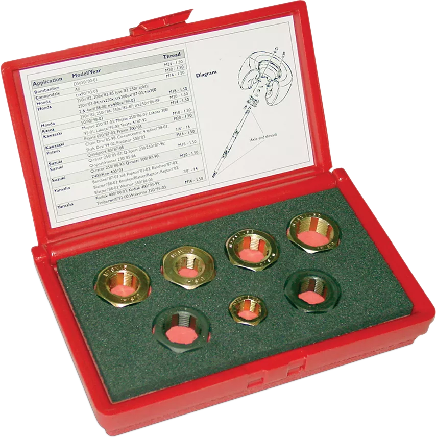 LANG TOOLS Thread Restorer Kit 801 for ATV Axles - Repair and Clean Threads