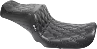 LE PERA Tailwhip Seat - Black Double Diamond for 2006-2017 Harley-Davidson Dyna FXD models - LK-581DD