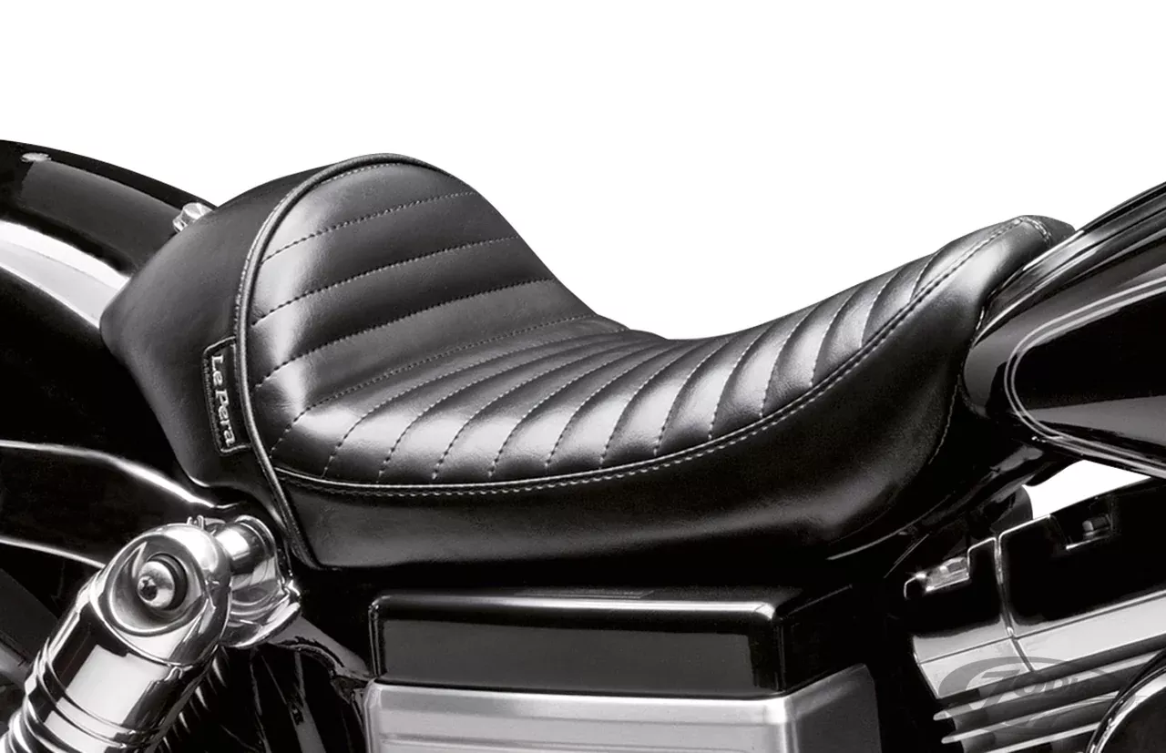 LePera Stubs Cafe pleated seat FXD06-17 For Harley-Davidson