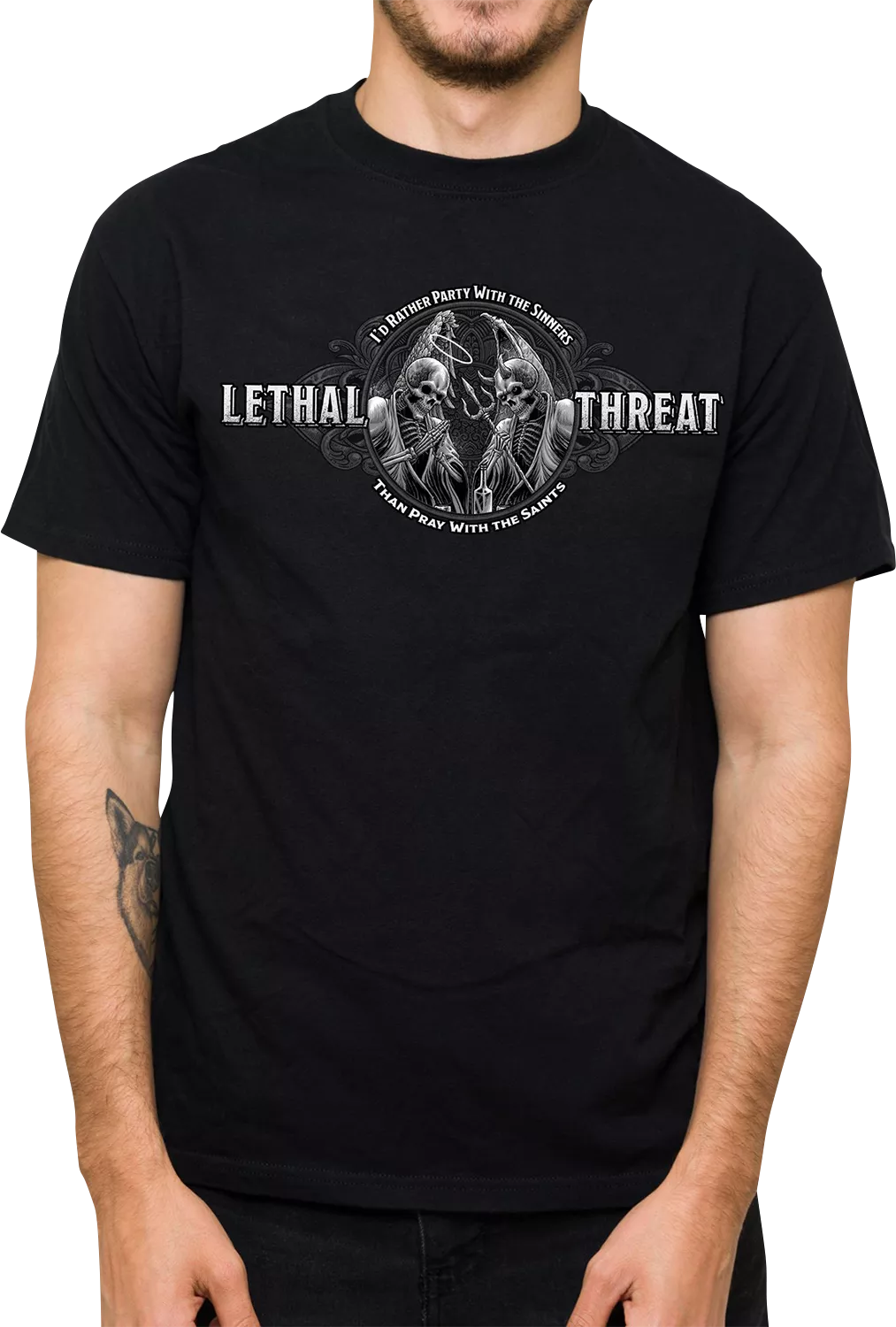 Lethal Threat Party with the Sinners T-Shirt - Black - 3XL LT20905XXXL