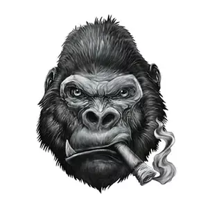 Lethal ThreatMotorcycle stickers Mini Vilain Gorille Cigare