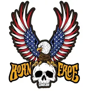 Lethal ThreatStickers Born Free Eagle