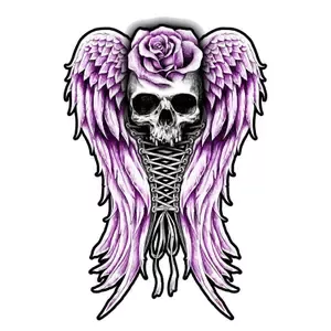 Lethal ThreatStickers Corset Skull