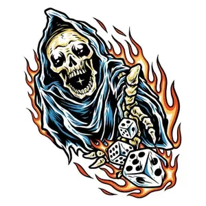 Lethal ThreatStickers Dice Reaper