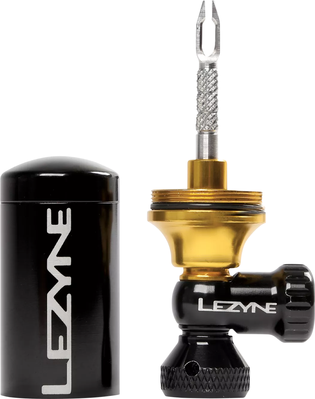 LEZYNE Tubeless CO2 Blaster Head 1PKTBC2V204 * Compact 2-in-1 Tire Repair and Inflation Tool