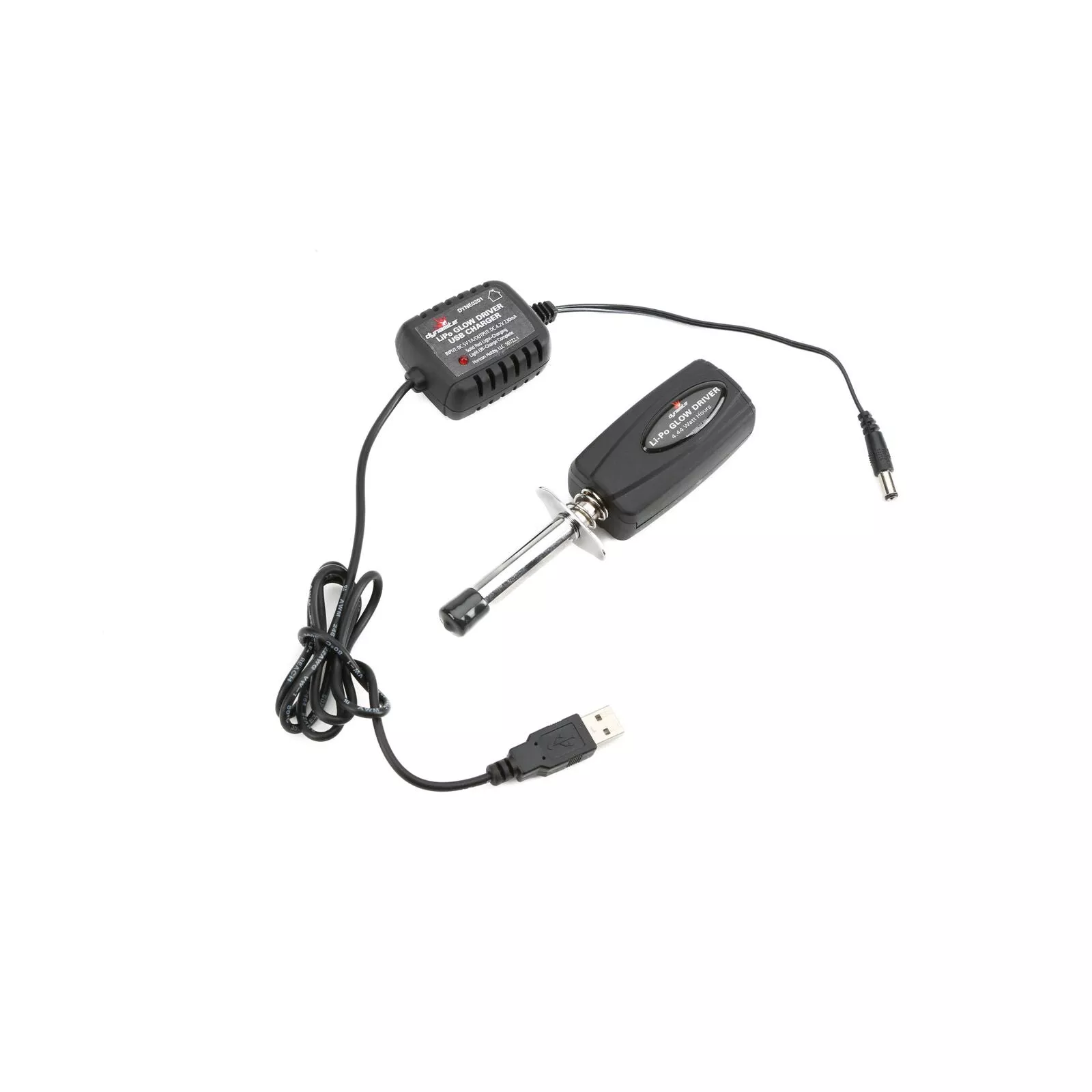 LiPo Glow Driver with Battery & USB Charger - DYNE0201