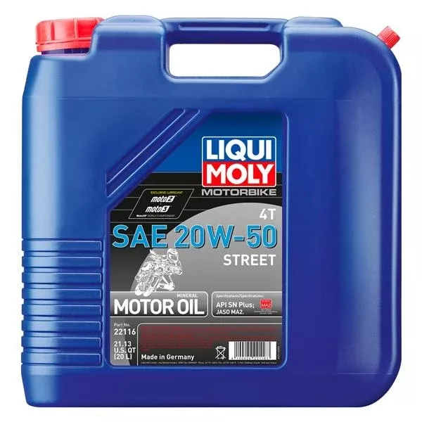 LiquiMoly - 4T SAE Street Engine Oil - 20W-50