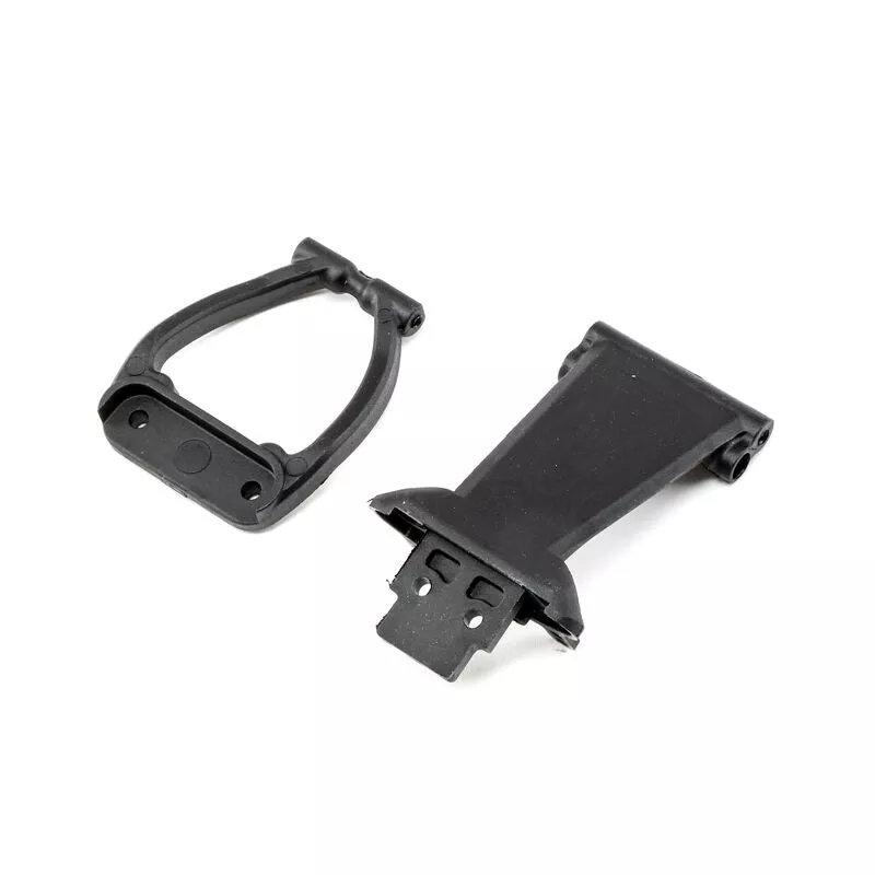 LOSA231021 FR Bumper/Skid Plate & Bumper Support: Rook Rey