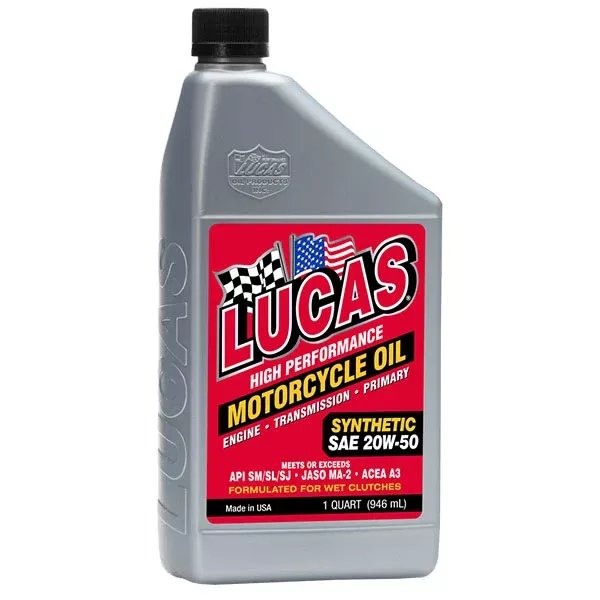 Lucas Oil - High Performance Synthetic 20W-50 4-Stroke Engine Oil
