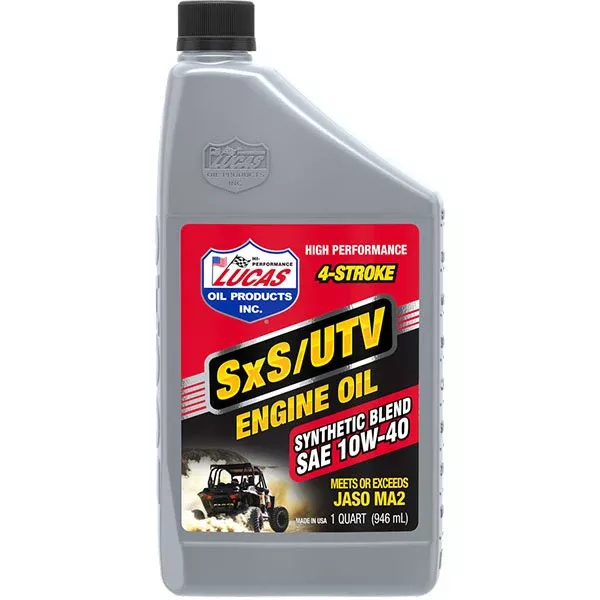 Lucas Oil - SXS Semi-Synthetic 10W-40 4-Stroke Engine Oil