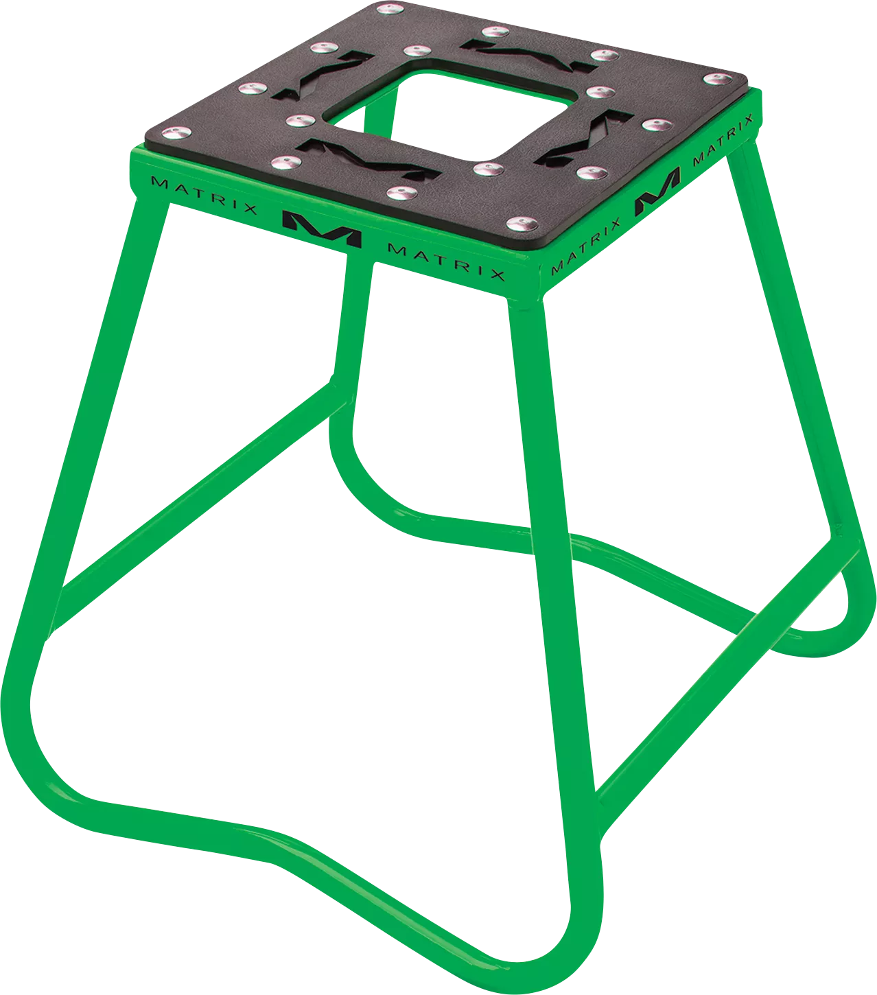 MATRIX CONCEPTS, LLC Green Steel Stand C1-105 * Extra Wide 10x10 Inch Top with Anti-Rock Design