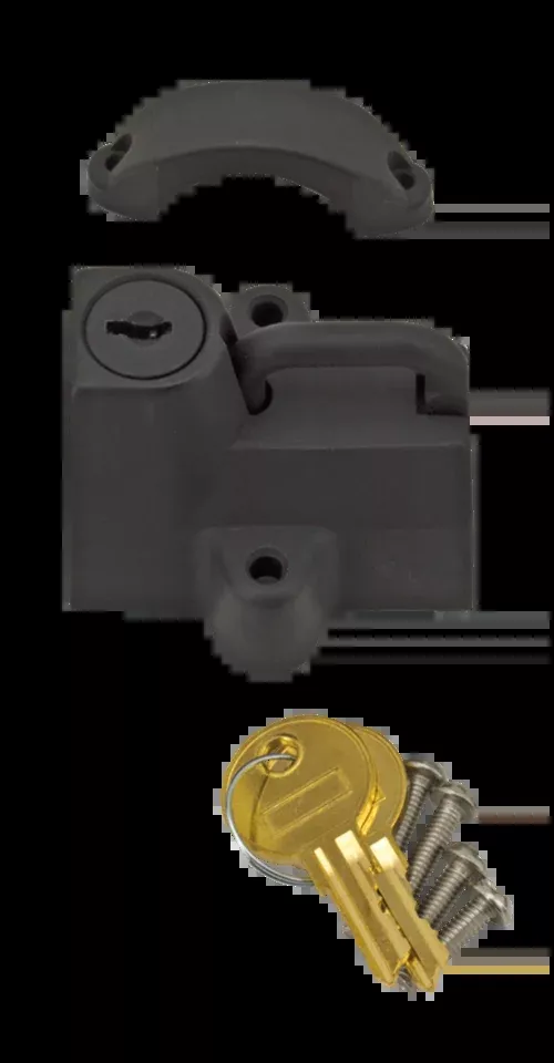 Matte Black Helmet Lock and Key Kit for Harley-Davidson