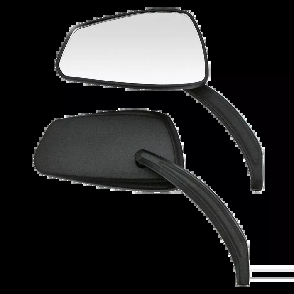 Matte Black Viper Rearview Mirrors for Harley Davidson
