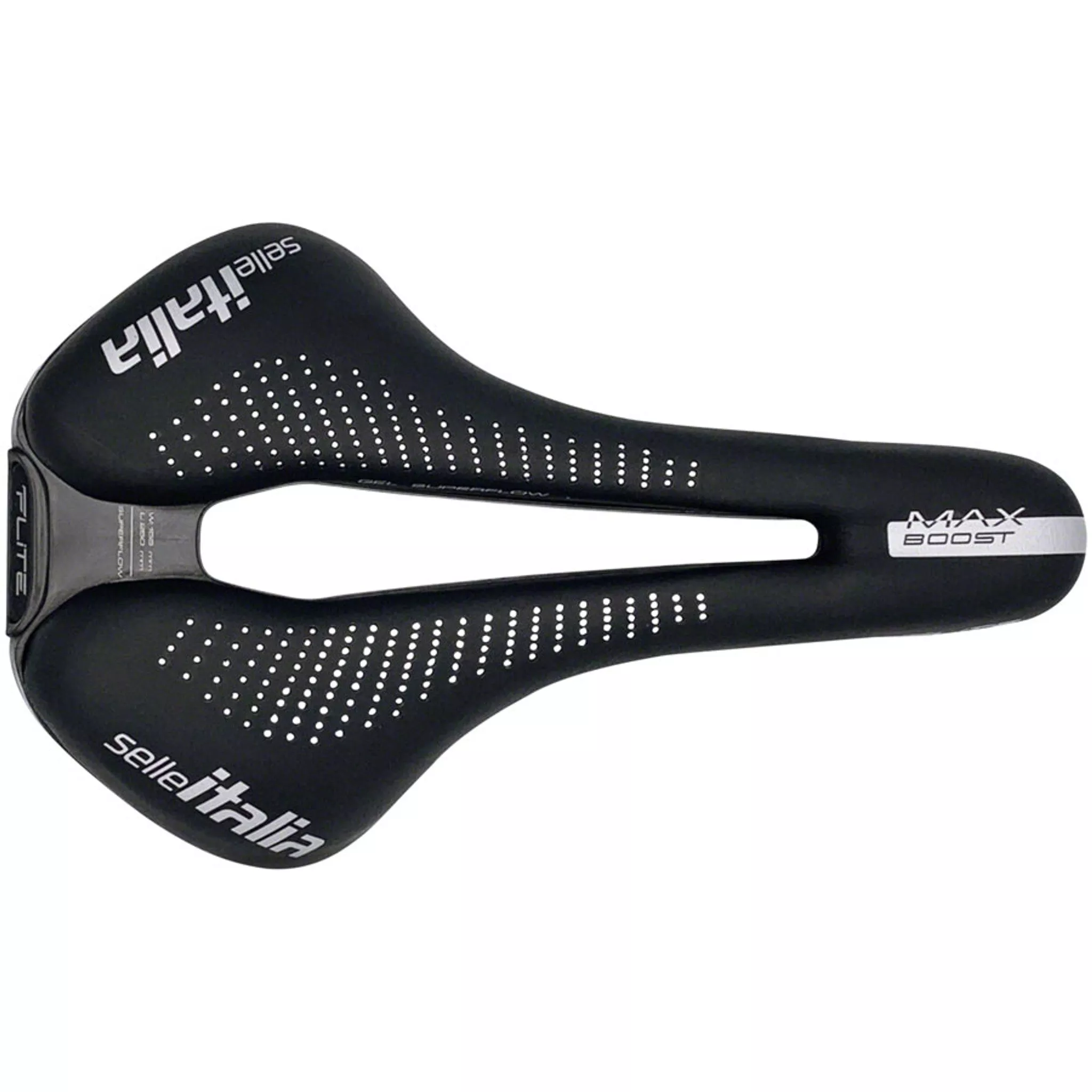 Max Flite Boost Gel Superflow Saddle - Titanium, Black, L3