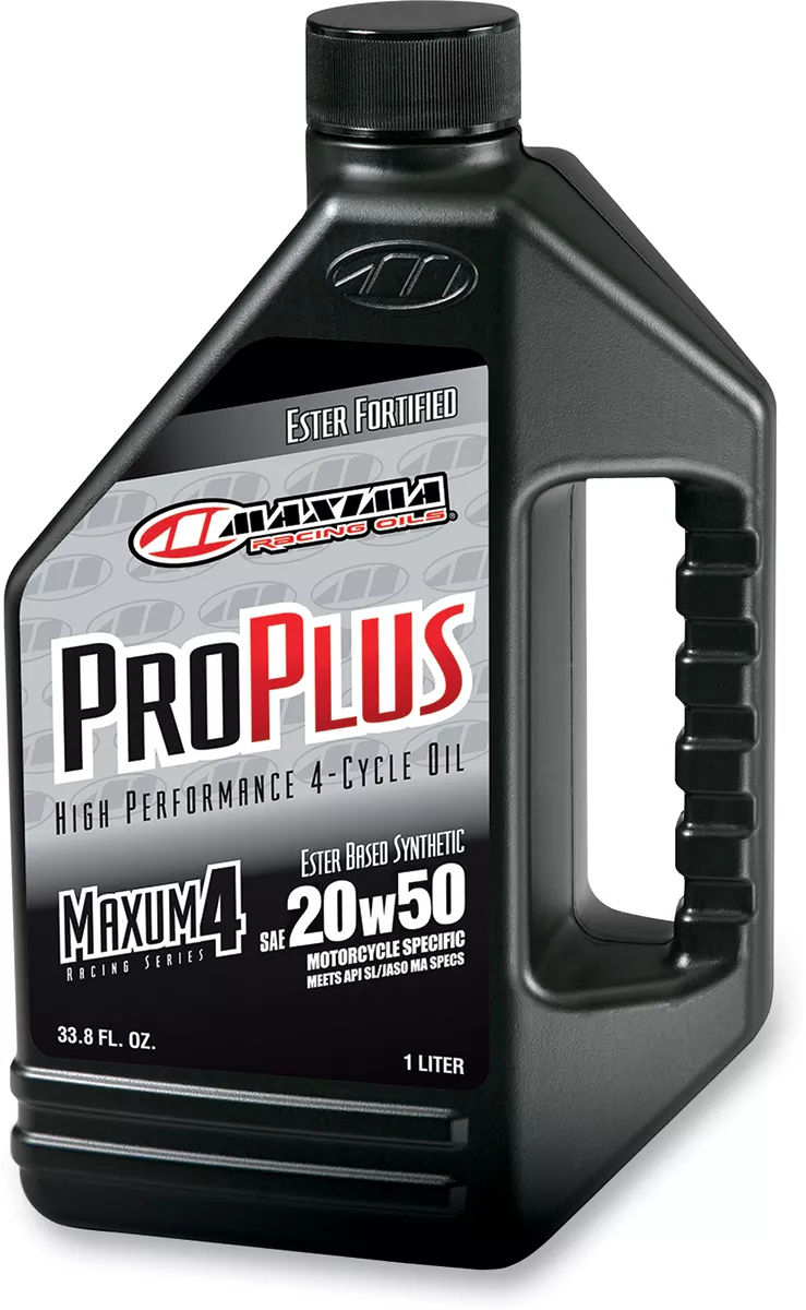 MAXIMA RACING OIL Pro Plus+ 4T 20W-50 Motorcycle Engine Oil - 1 Quart - Part Number 30-03901