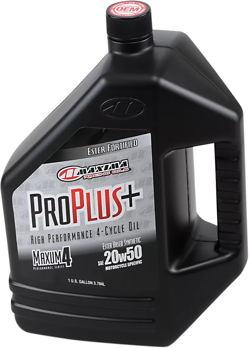 MAXIMA RACING OIL Pro Plus+ 4T 20W-50 Synthetic Motorcycle Engine Oil - 1 Gallon