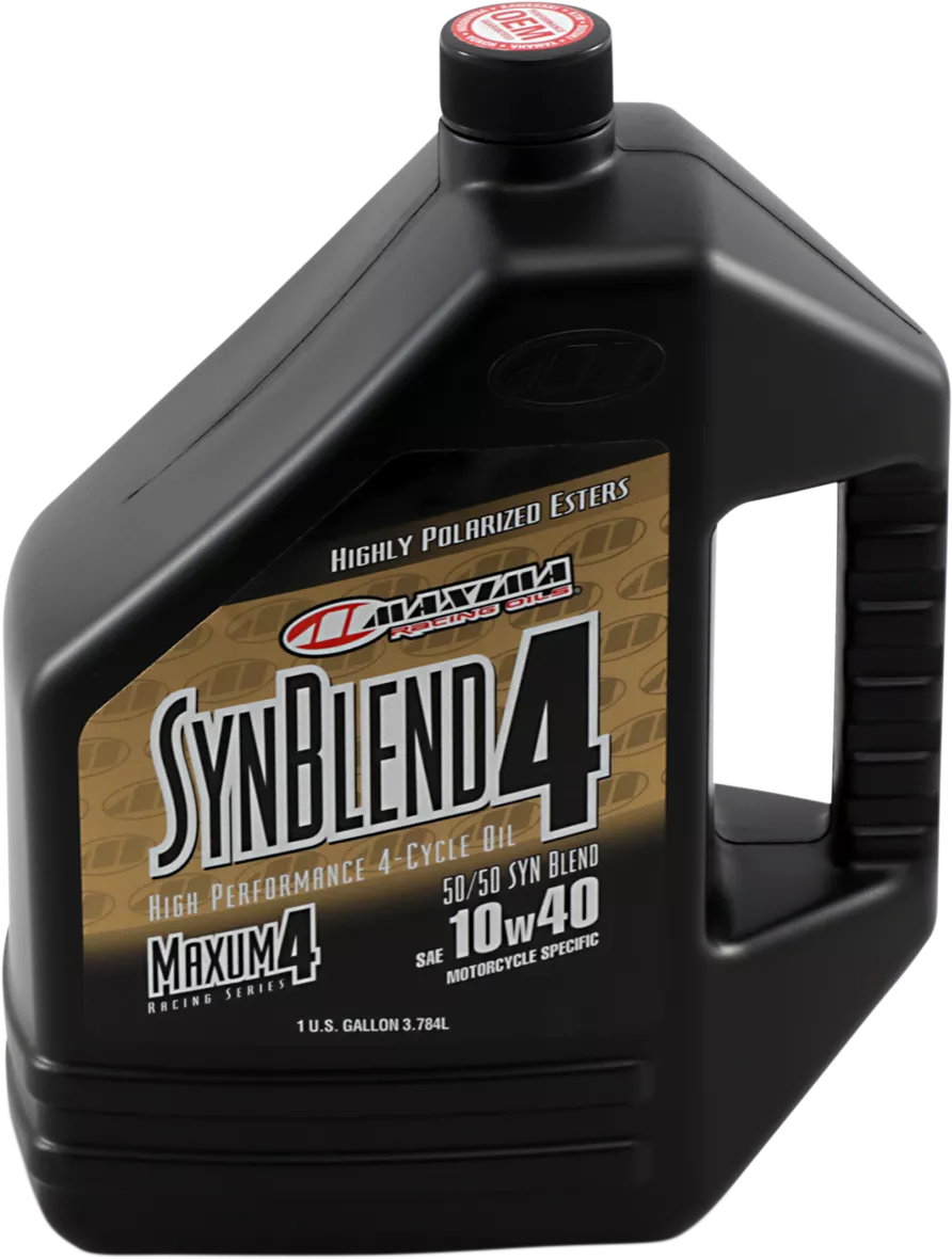 MAXIMA RACING OIL SynBlend Semi-Synthetic 10W-40 Engine Oil - 1 Gallon - Part 349128B