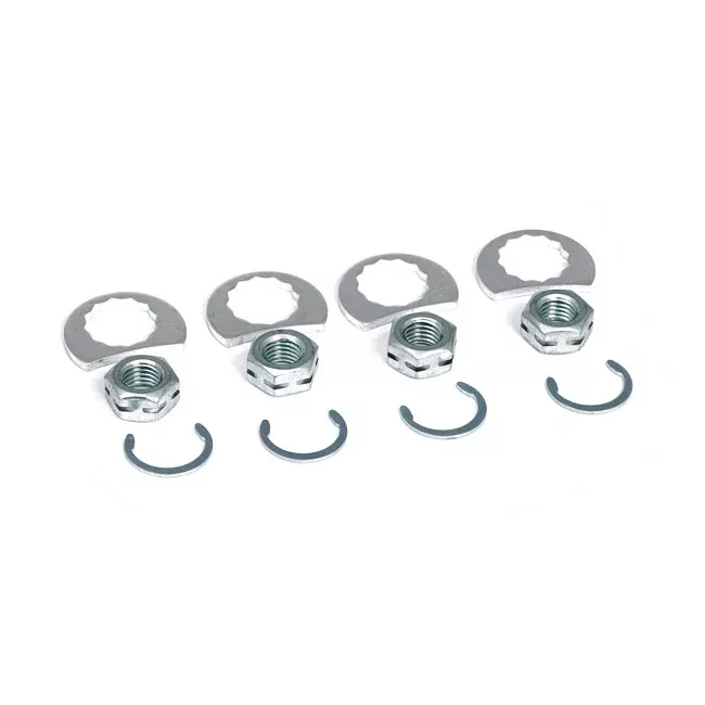 MCS Chrome Stage 8 Exhaust Nut Mounting Kit for Harley Davidson