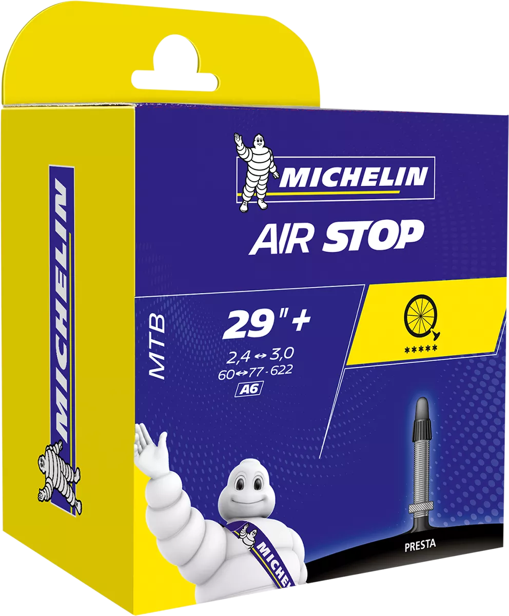 MICHELIN Air Stop Tube - 29 Inch, Presta Valve, 2.4-3.0 Inch Tire Fit * Part Number 76084