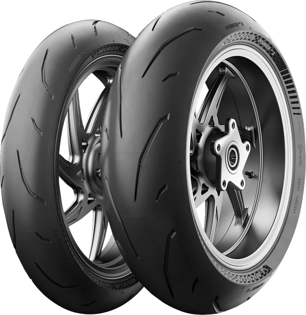 MICHELIN Power GP2 Rear Motorcycle Tire - 200/55ZR17 (78W) for Road and Track Performance