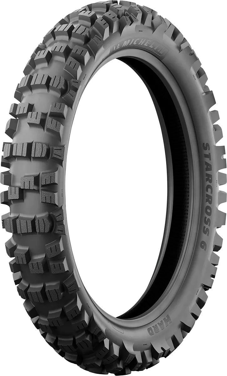 Michelin StarCross 6 Medium Hard Rear Tire - 100/90-19 - 57M | Part Number 42268
