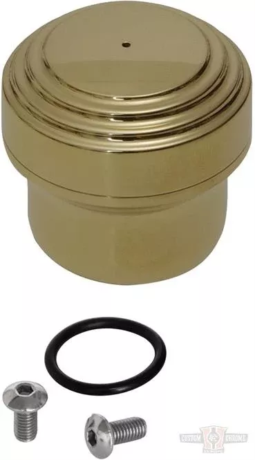 Mini Oil Reservoir, Old Style, Polished Brass For Harley-Davidson