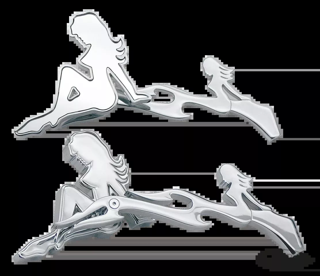 "Mistress" Rearview Mirrors with Sirens for Harley Davidson