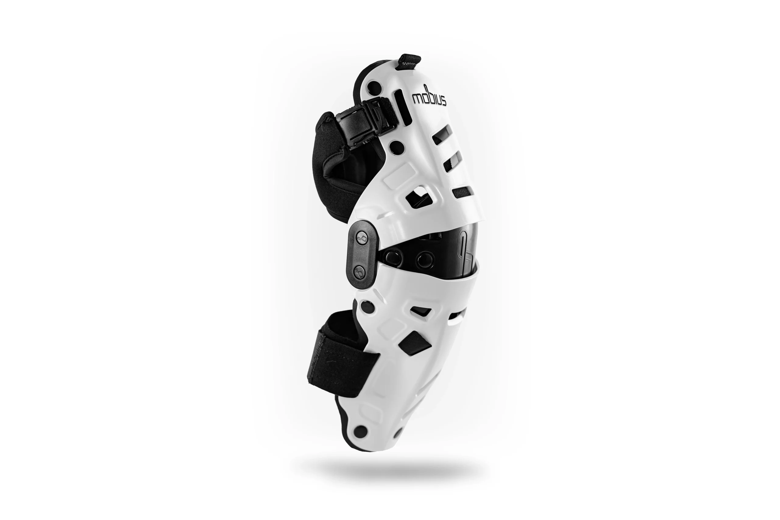 MOBIUS X8H Hybrid Knee Support - White/Black, 2XS/XS by MOBIUS (Part No. 1020109)