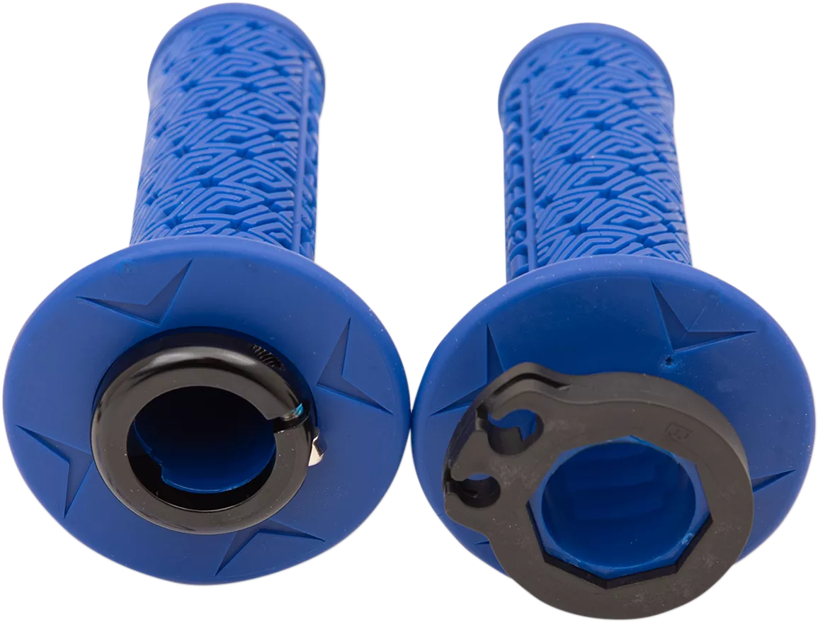 Moose Offroad 36 Series Clamp-On Grips - Blue/Black (Part B36MRU-B)