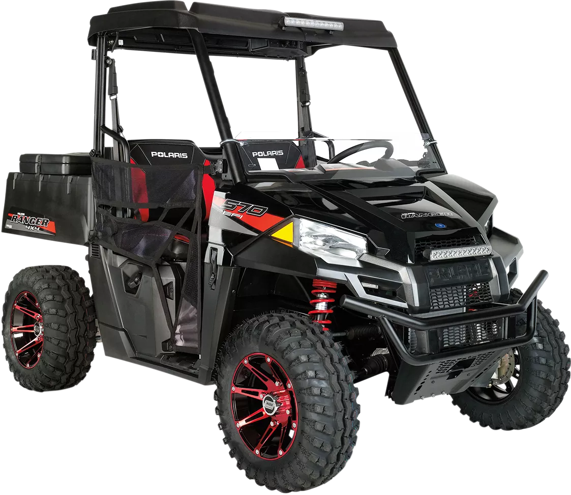 Moose Offroad 387X Front Wheel - 12x7 Inches Anodized Red and Black for 4/156 Bolt Pattern