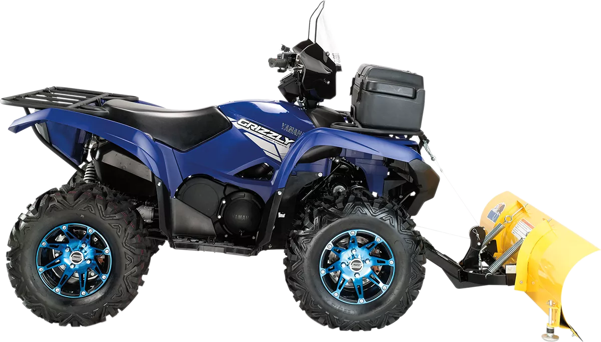 Moose Offroad 387X Rear Wheel - Anodized Blue/Black, 12x8 inches, 4/110 Bolt Pattern