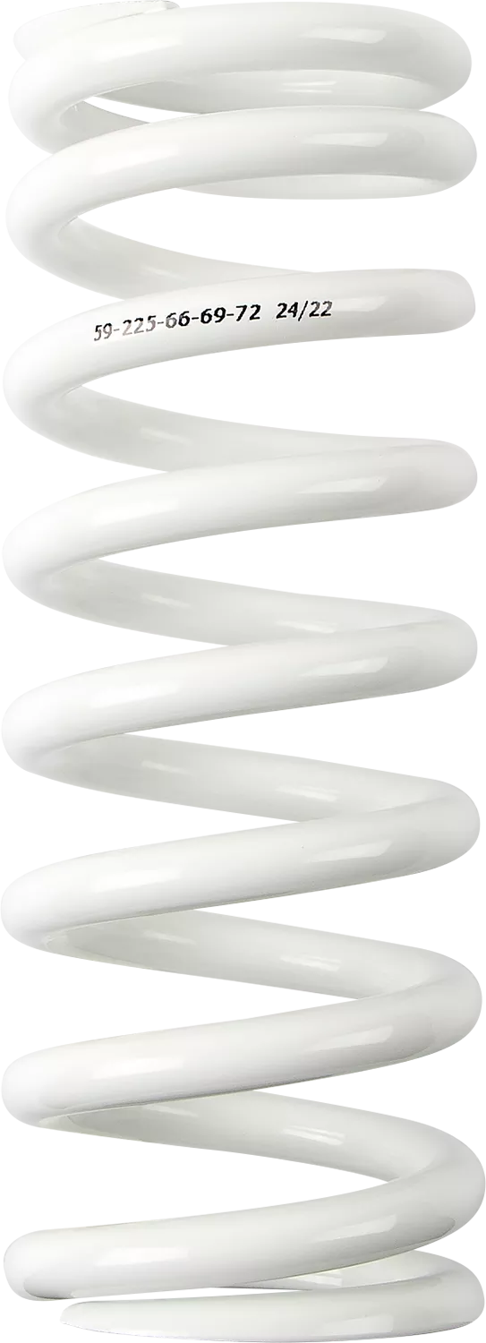 Moose Offroad Shock Spring - 2.32 Inches OD - 66/69/72 N/mm - White (Part No. 1312-1016)