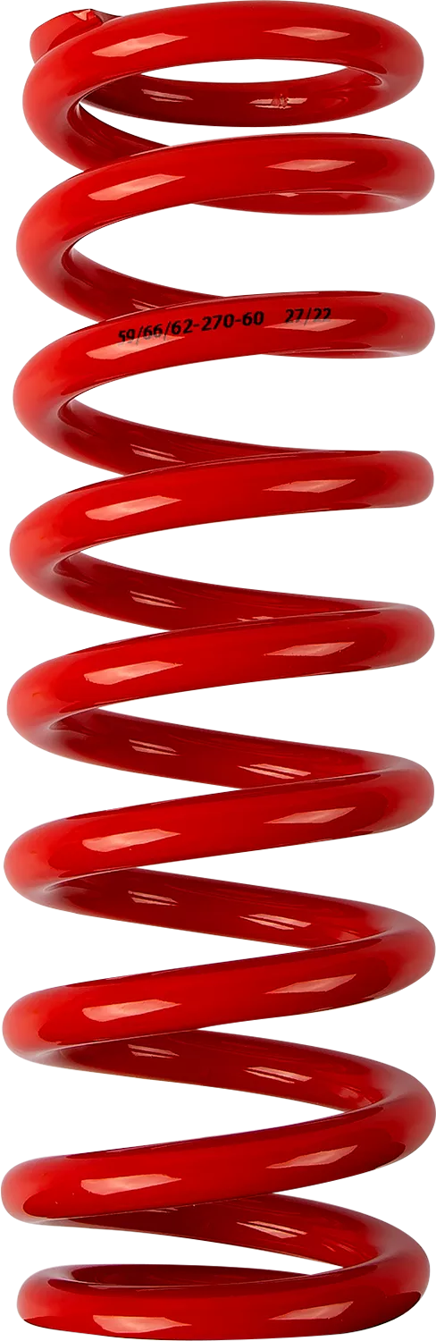 MOOSE OFFROAD Shock Spring - 59/62 mm OD, 60 N/mm Spring Rate, Red - Part No. 1312-0969