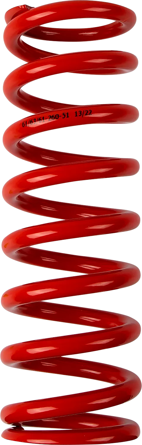 MOOSE OFFROAD Shock Spring 61mm OD, 51 N/mm, Red - Part Number 1312-0971